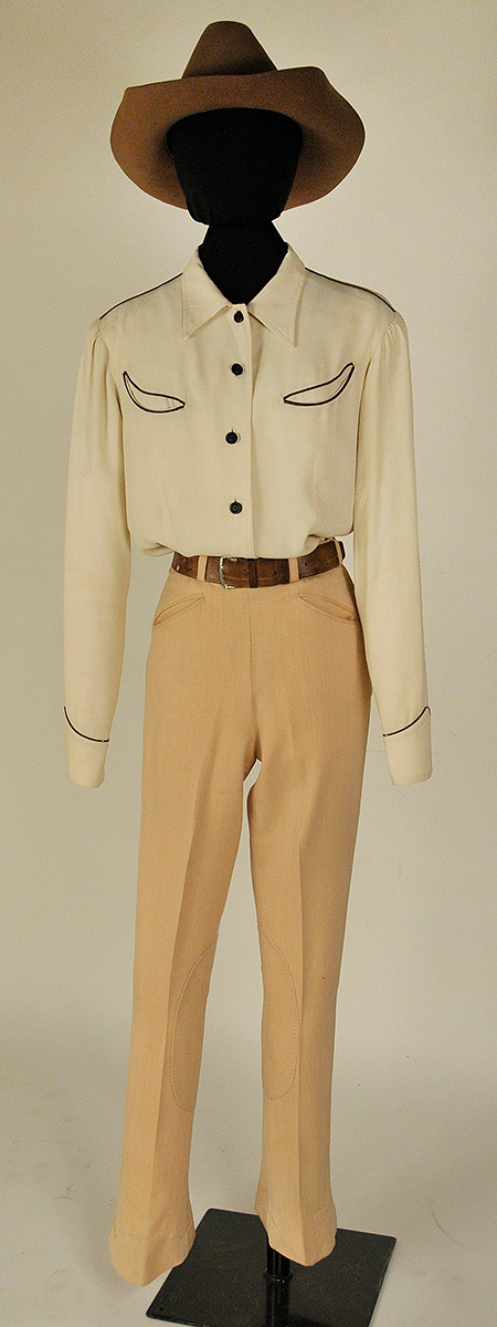 Western Style Ensemble with Riding Pants; c. 1948; Gifts of Barnes and McCleary