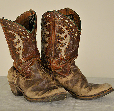 Leather Roper Boots by Acme; c. 1960s; Gift of Marshall