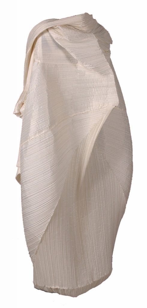 Polyester Dress with Hood by Issey Miyake; c. 1994; Gift of Roets-Dorband