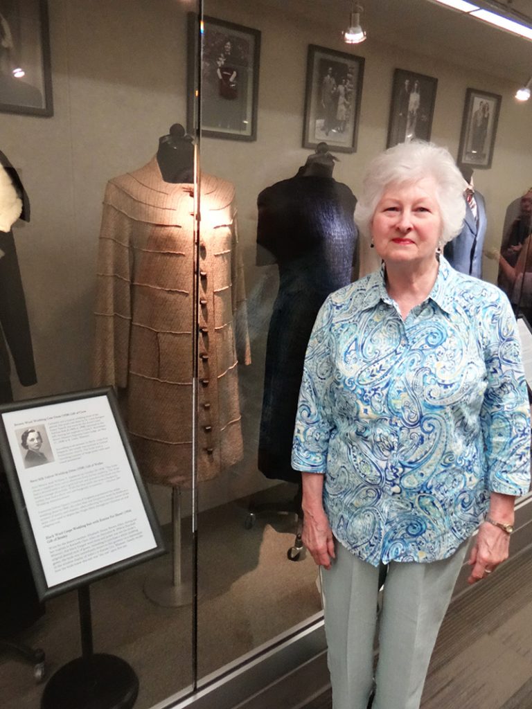 Donor with Aunt's Wedding Coat