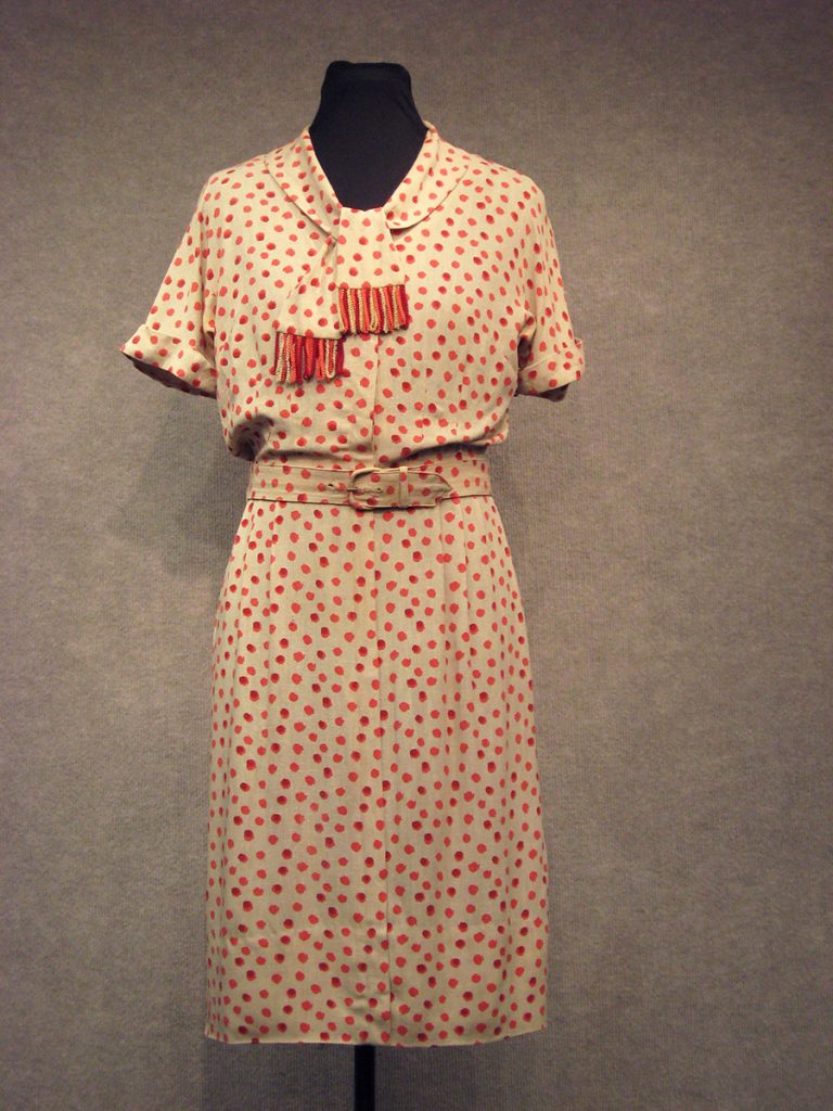 Rayon Dress; c. 1940s; Loan by O’Malley