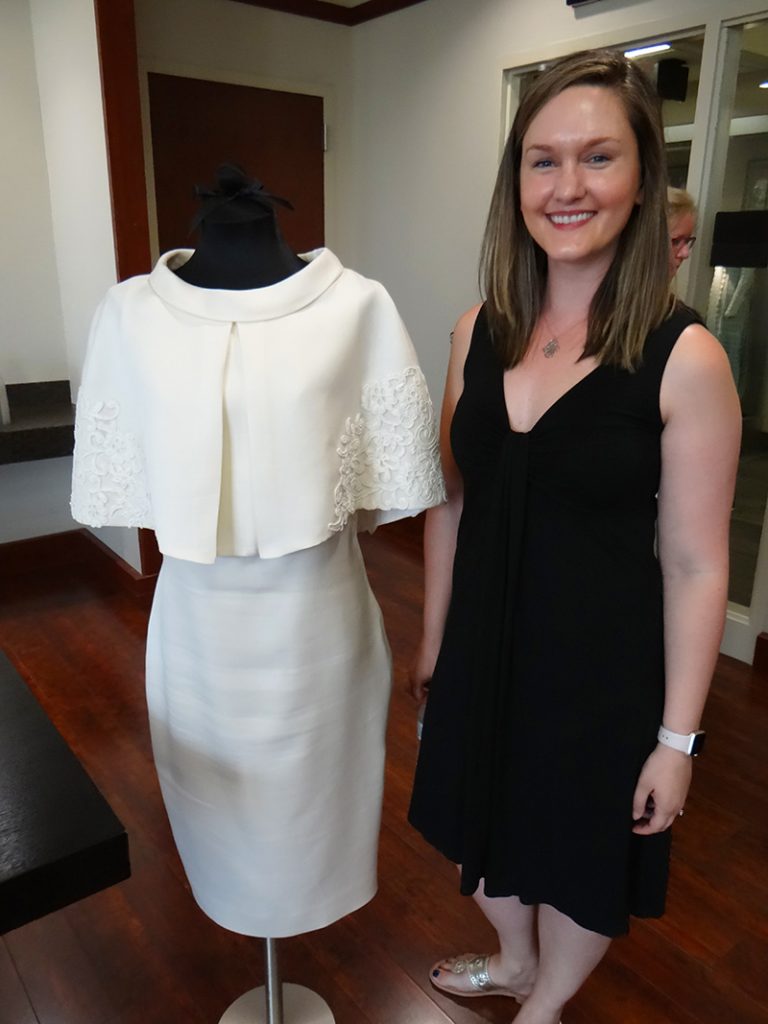 Dr. Ashley Hasty with Anniversary Gown