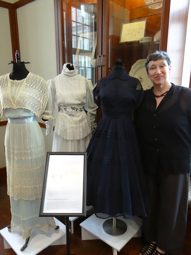 Dr. Jean Parsons with Family Wedding Gowns