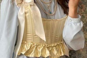 gold corset