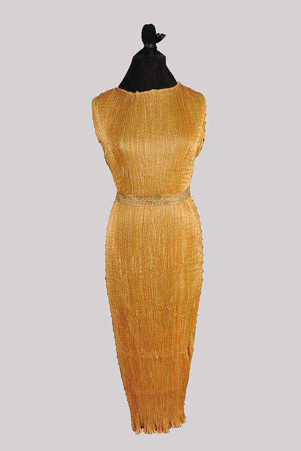 Silk "Delphos" Dress by Mariano Fortuny (Late 1910s-Early 1920s); Missouri Historic Costume and Textile Collection, University of Missouri, Columbia