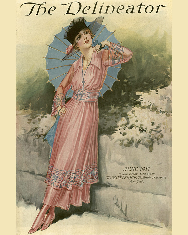 <em>The Delineator</em> Magazine Cover (June 1917); Missouri Historic Costume and Textile Collection, University of Missouri, Columbia