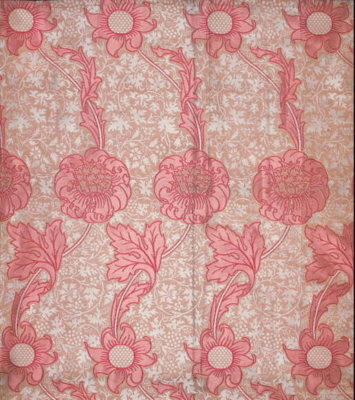 Silk and Linen Hand-Loomed Furnishing Fabric – Kennet Design by William Morris (1883); © Victoria and Albert Museum, London