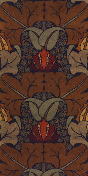 Wool Carpet Sample – "The Wykehamist" Design by C.F.A. Voysey Made by Tomkinson and Adam (1896); © Victoria and Albert Museum, London