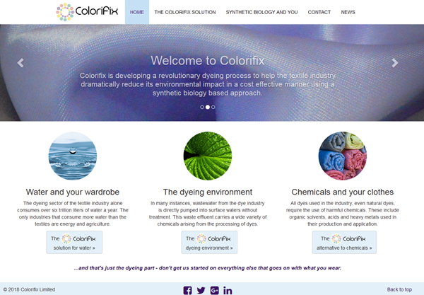 Colorfix website screenshot