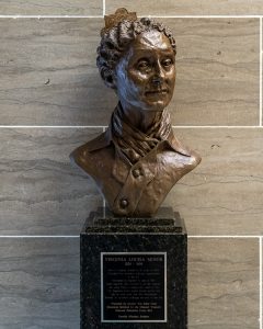 Virginia Minor Bronze Bust by Cynthia Hitschler. 2014. Courtesy of the Missouri State Museum