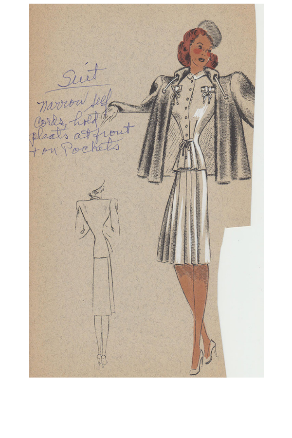 Fashion Illustration; c. 1940 (2)