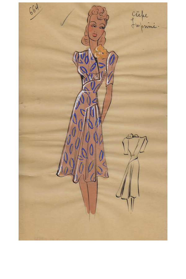 Fashion Illustration; c. 1940-41 (4)