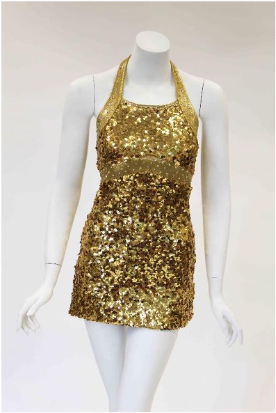 2023 Gold Sequin Uniform with Rhinestones