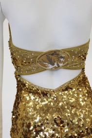 2023 Gold Sequin Tiger Detail